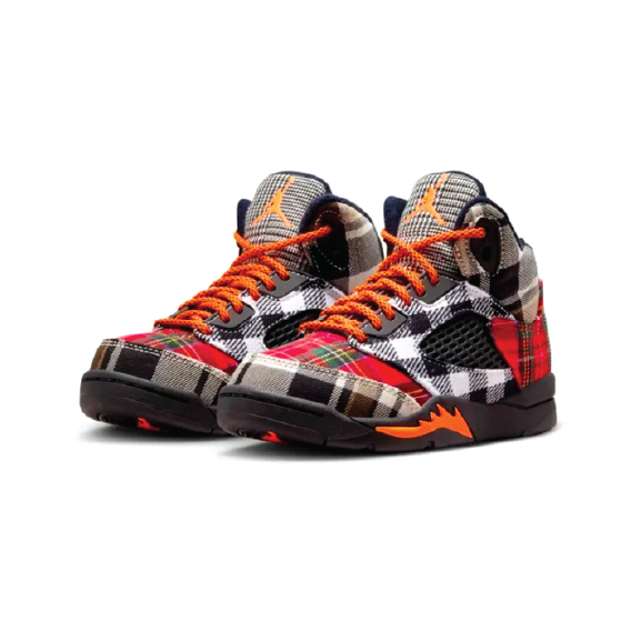 Jordan 5 Retro Plaid Little Kids' Shoes