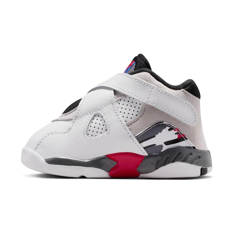 Jordan 8 Retro 'White and True Red' Baby/Toddler Shoes