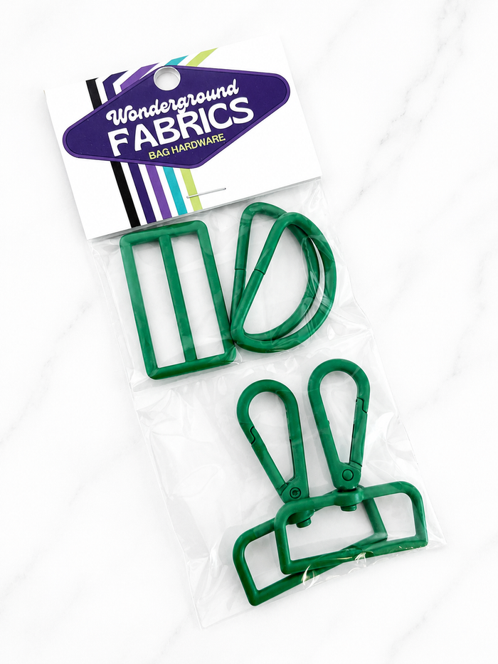 Kelly Green Hardware / Bag Strap Kit ( 1” & 1.5” )