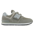 Kids' New Balance 574 Core Hook & Loop - Toddler/Little Kid - Grey/White