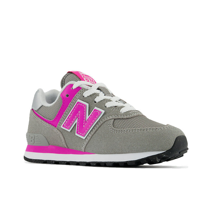 Kids' New Balance 574 Core - Toddler/Little Kid - Grey/Pink