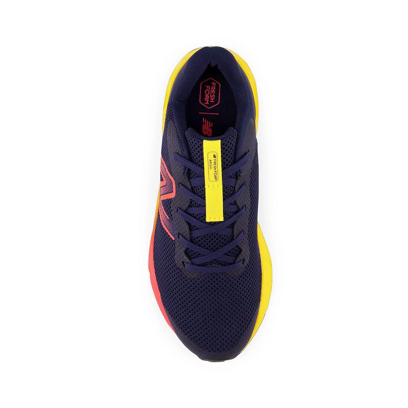 Kids' New Balance Fresh Foam Arishi v4 Bungee Lace with Top Strap - Toddler/Little Kid - Team Navy/Electric Red/Egg Yolk
