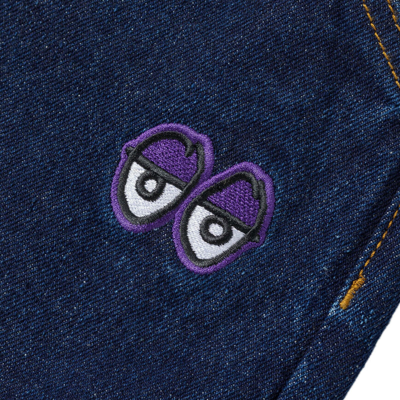 Krooked Eyes Denim Twill Jeans - Dark Rinse Denim