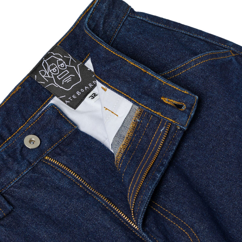 Krooked Eyes Denim Twill Jeans - Dark Rinse Denim