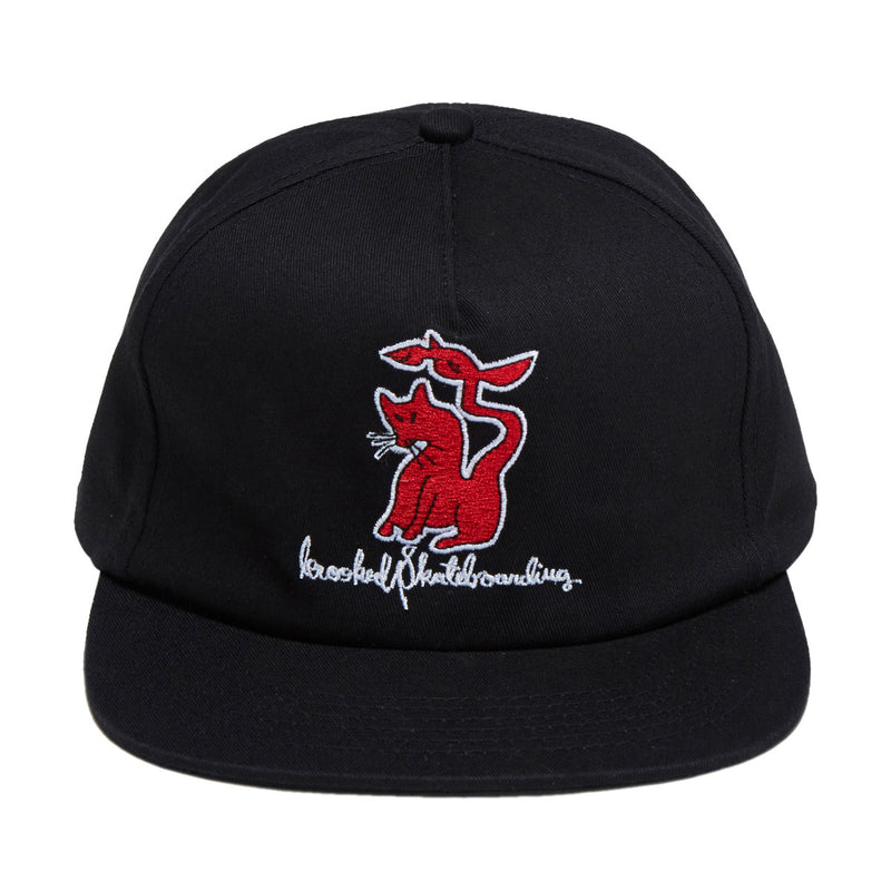Krooked Kat Serpent Hat - Black/Red