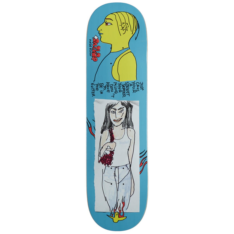 Krooked Manderson Just Caus Skateboard Deck - Blue - 8.38"
