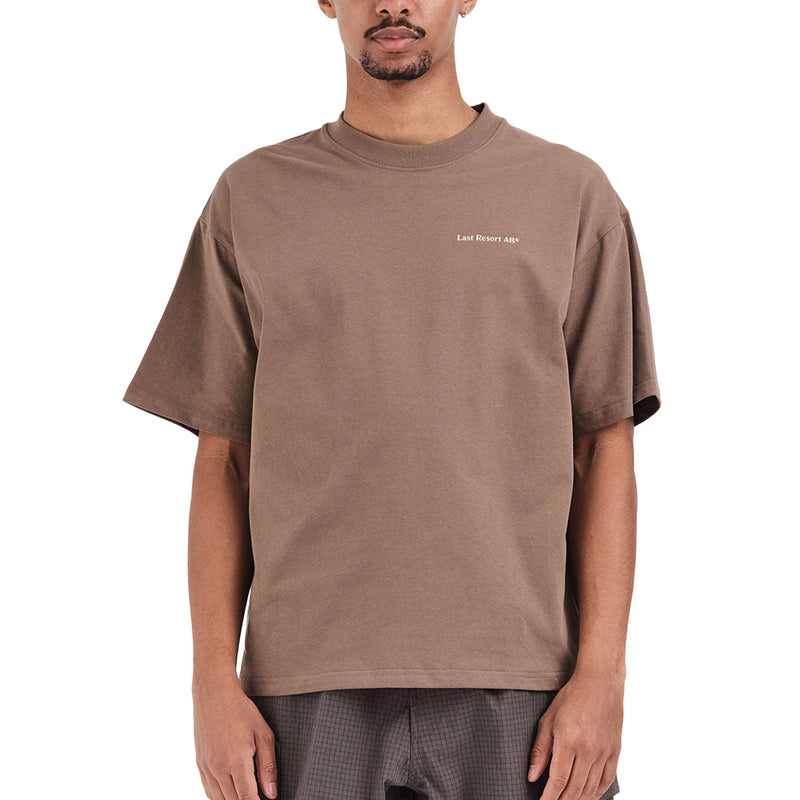 Last Resort AB Atlas Mono T-Shirt - Washed Brown/Beige