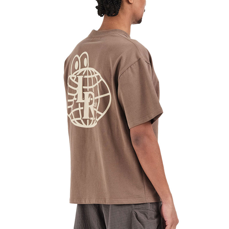 Last Resort AB Atlas Mono T-Shirt - Washed Brown/Beige