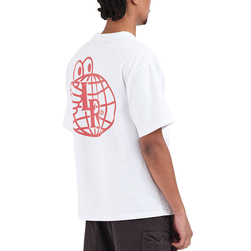 Last Resort AB Atlas Mono T-Shirt - White/Brick Red