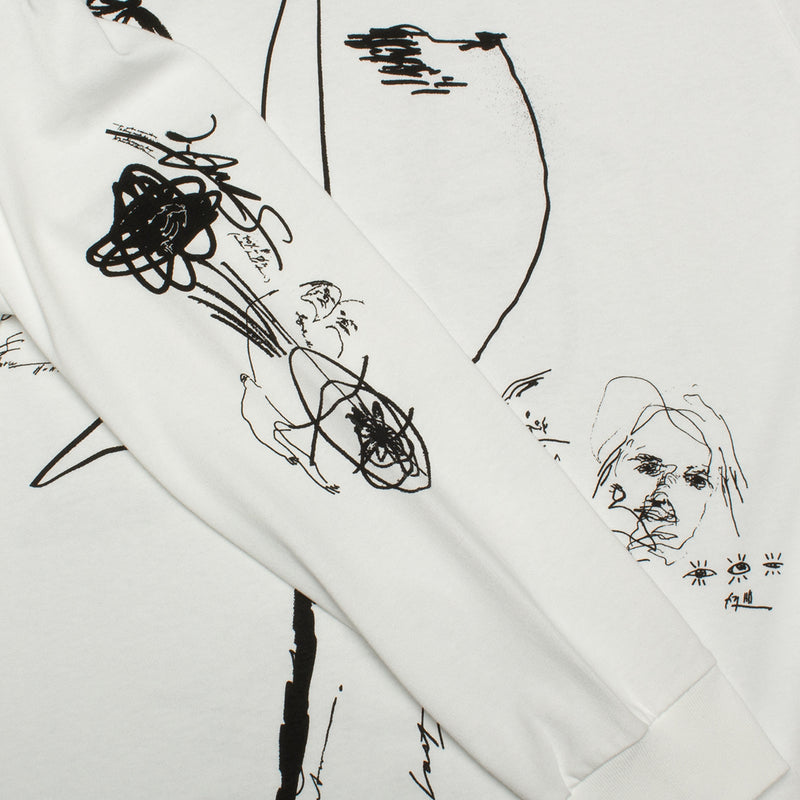 Last Resort AB x Julian Smith - Expando L/S T-Shirt Color : White / Black