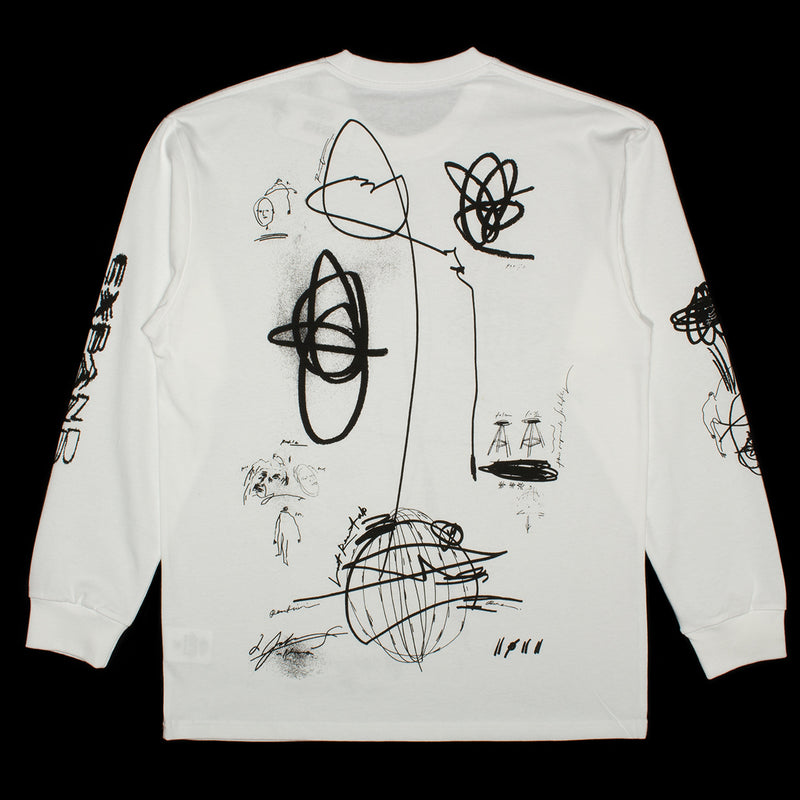 Last Resort AB x Julian Smith - Expando L/S T-Shirt Color : White / Black