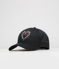 Limosine Heart Cap in Black