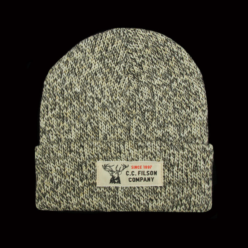 Filson Lined Ragg Wool Beanie  Charcoal Heather