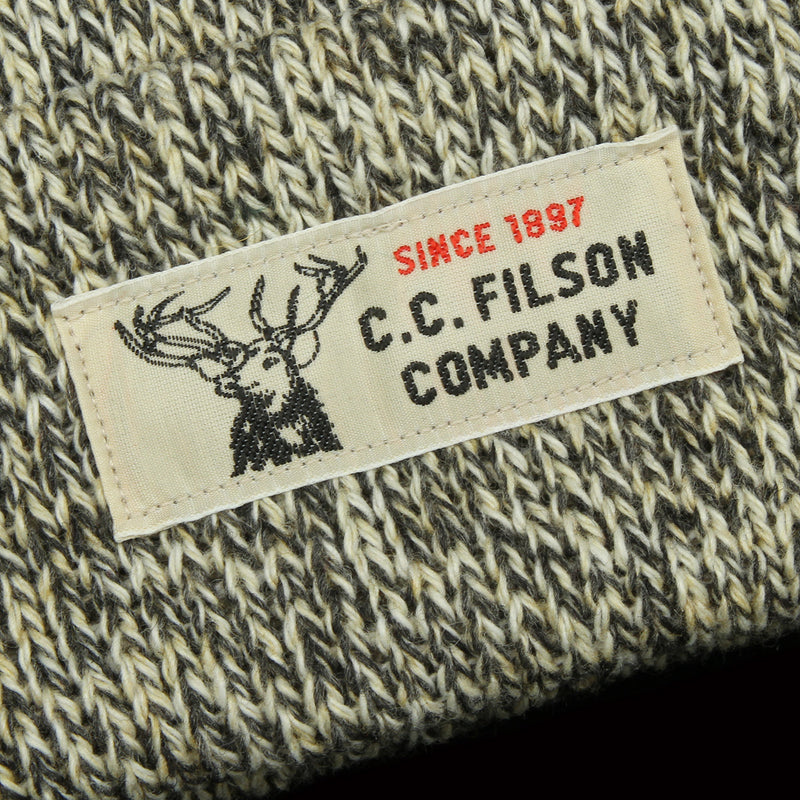 Filson Lined Ragg Wool Beanie  Charcoal Heather