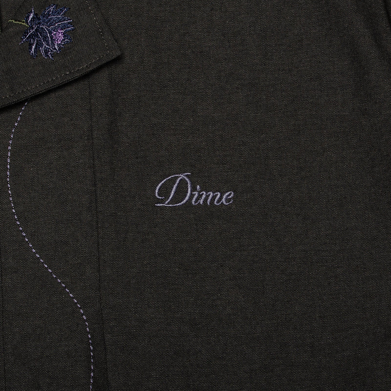 Dime | Lotus Button-Up S/S Shirt Color : Vintage Black