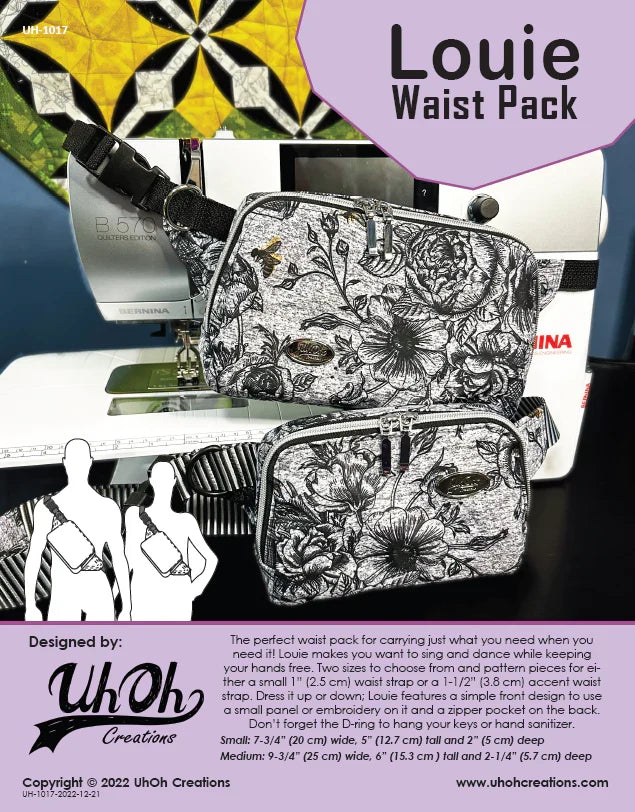 Louie Waist Pack Pattern || UhOh Creations