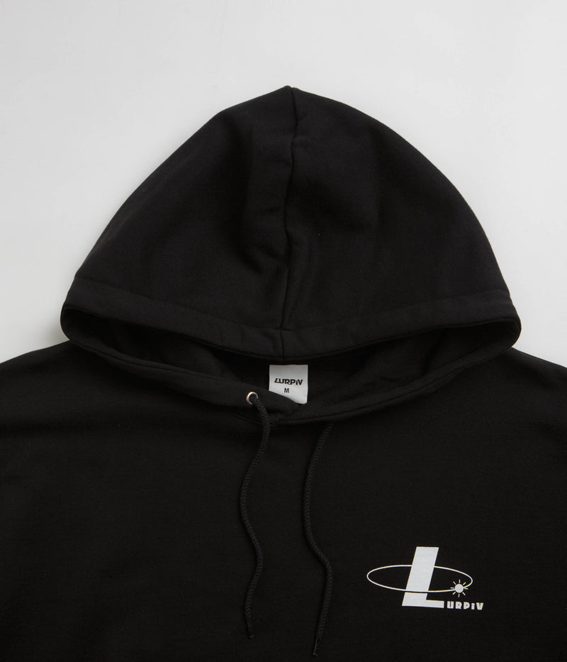 Lurpiv Orbit Logo Hoodie in Black