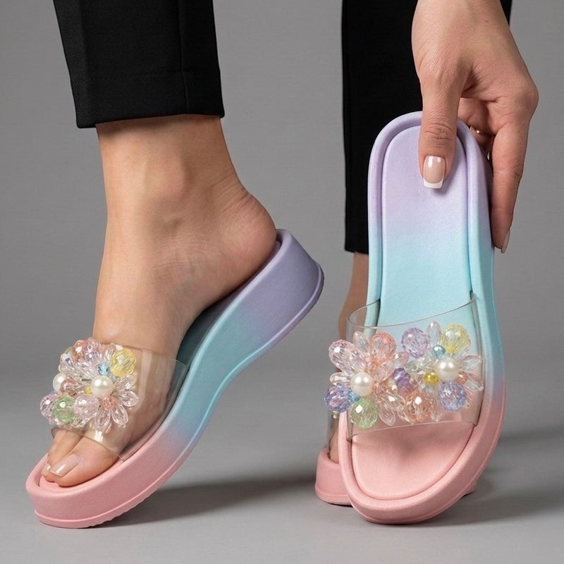 M0858 beads slipper