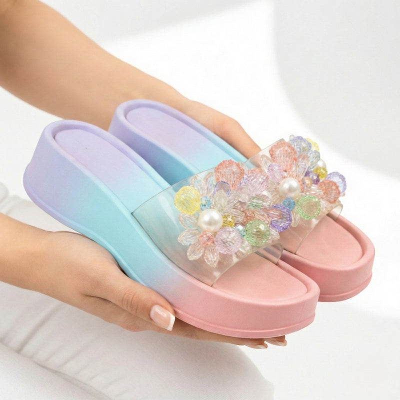 M0858 beads slipper