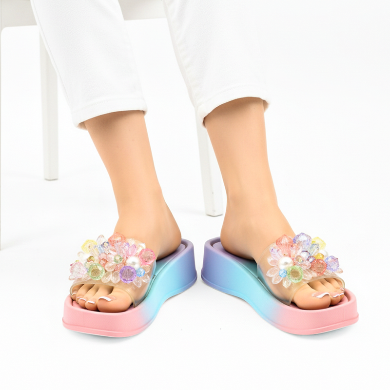 M0858 beads slipper