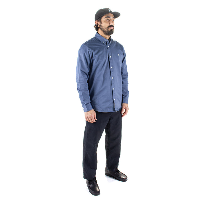 Carhartt WIP | Madison L/S Shirt
Style # I023339-2E3
Color : Positano / Wax