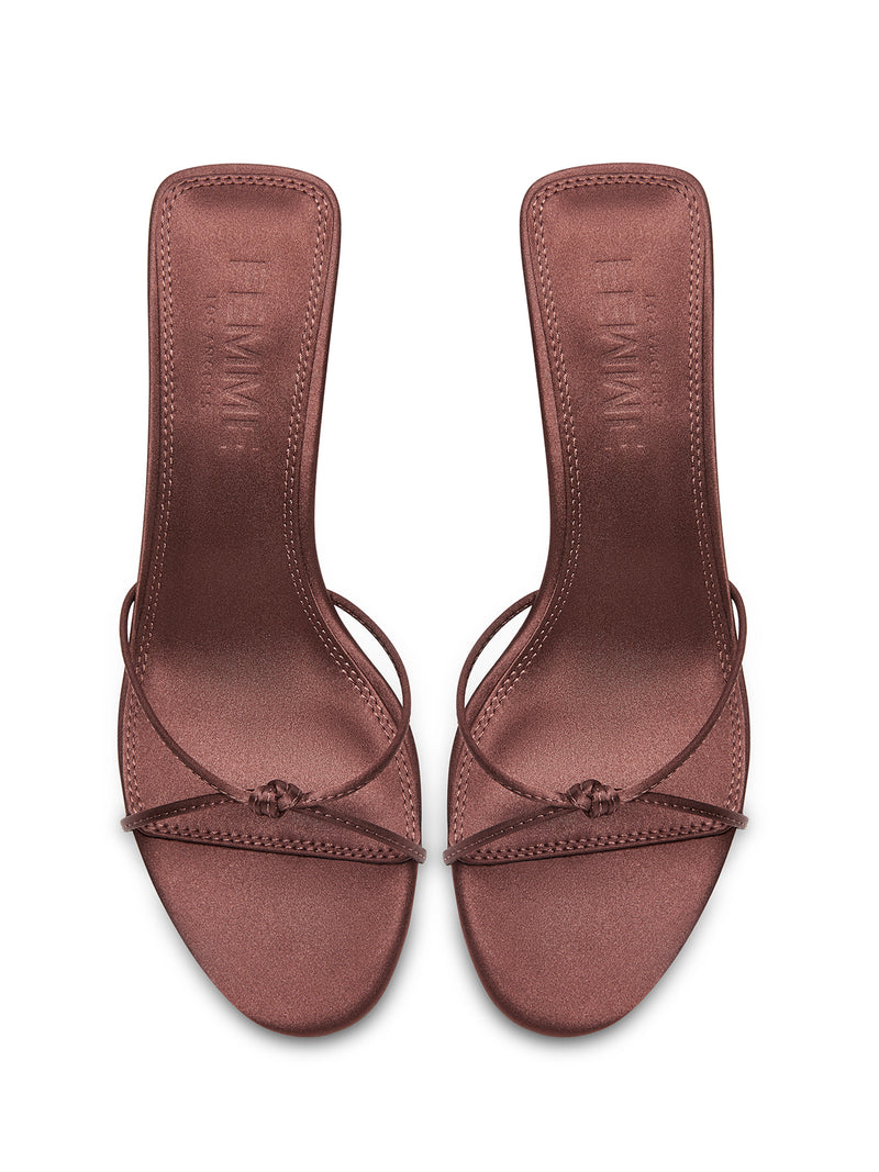 Maeve Slipper - Satin Brown