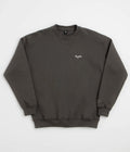 Magenta Script Crewneck Sweatshirt in Dark Charcoal