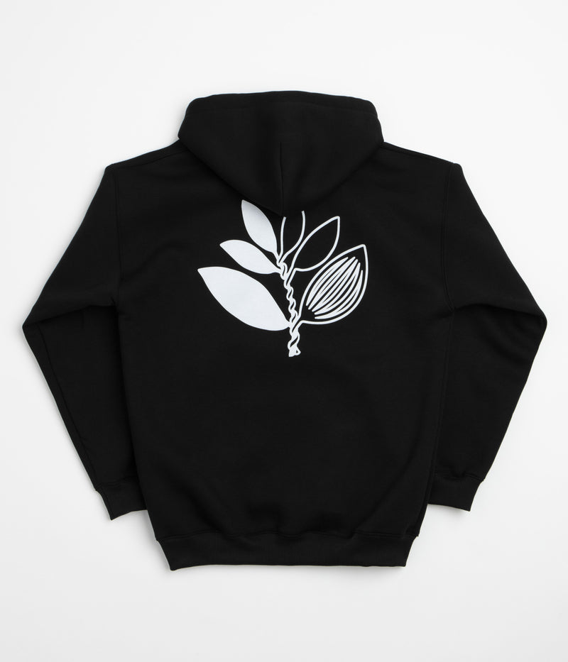 Magenta Yin Full Zip Hoodie in Black