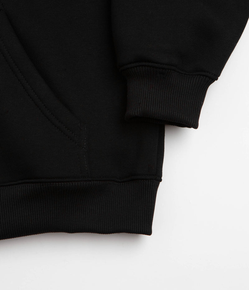 Magenta Yin Full Zip Hoodie in Black