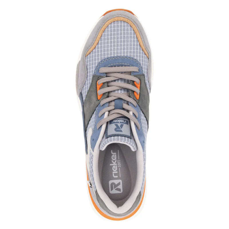 Men's Rieker Justus 02 - Cement/Sand/Xenon Blue