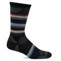 Men's Sockwell Parks Twill Crew Moderate Graduated Compression Socks - Black