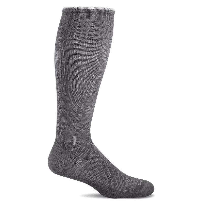 Men's Sockwell Shadow Box Moderate Graduated Compression Socks - Charcoal