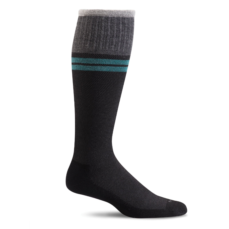 Men's Sockwell Sportster Moderate Graduated Compression Socks - Black