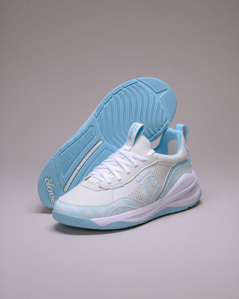 Men's Strada - White / Brushed Aqua