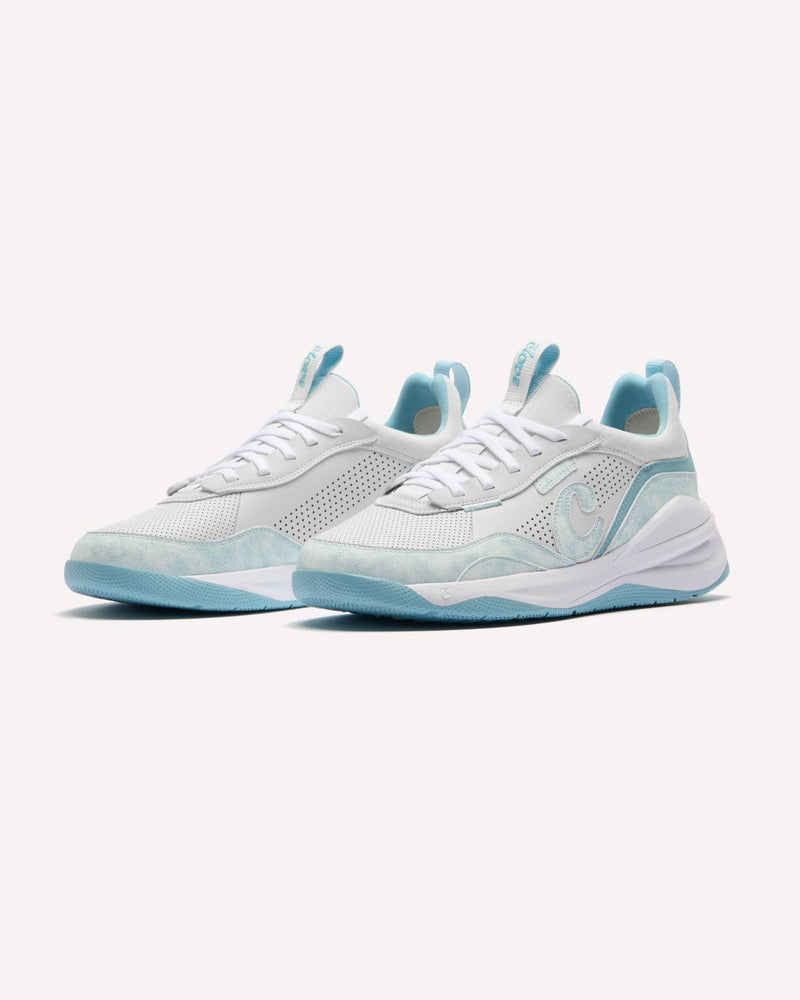 Men's Strada - White / Brushed Aqua