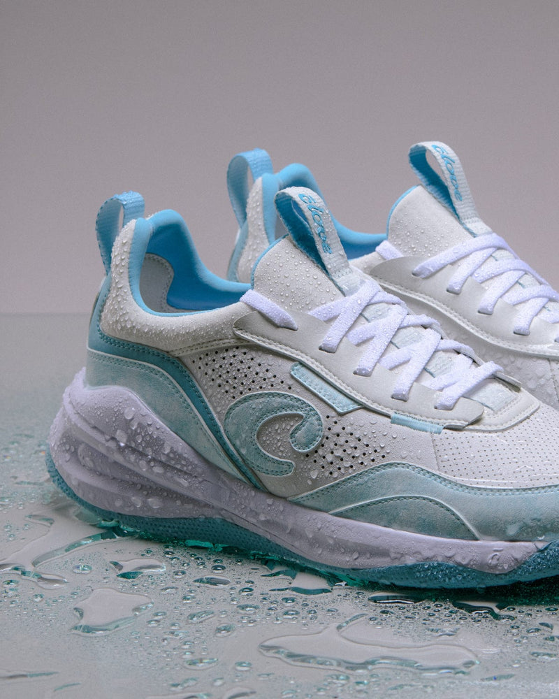 Men's Strada - White / Brushed Aqua