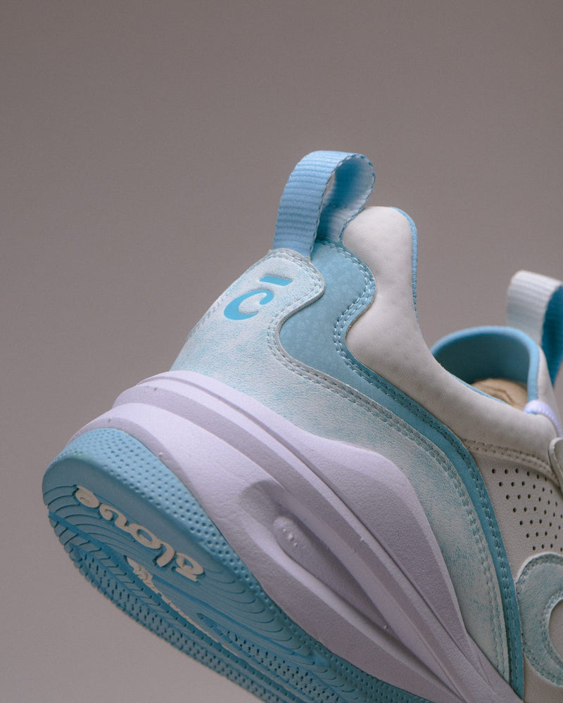 Men's Strada - White / Brushed Aqua