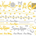 Metallic Temporary Jewelry Tattoo - Sigma Kappa