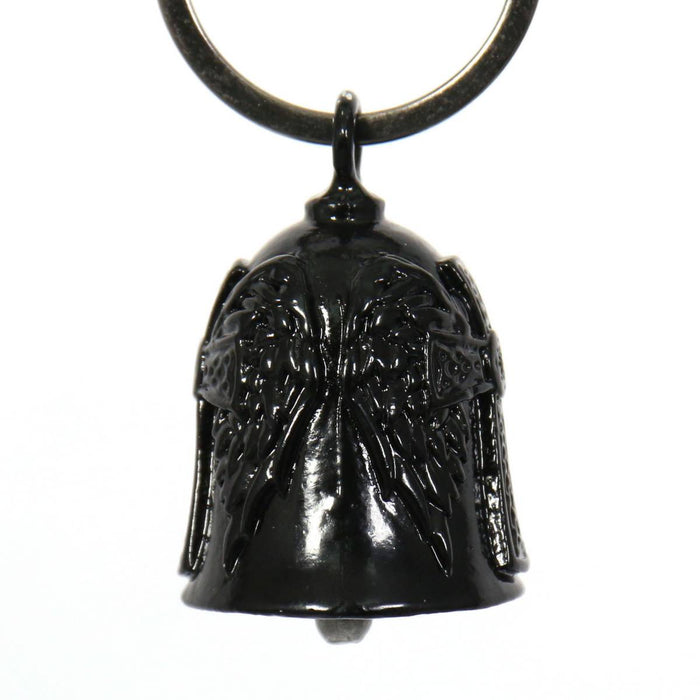 Milwaukee Leather MLB9008 Black 'Cross' Motorcycle Good Luck Bell | Key Chain Accessory for Bikers