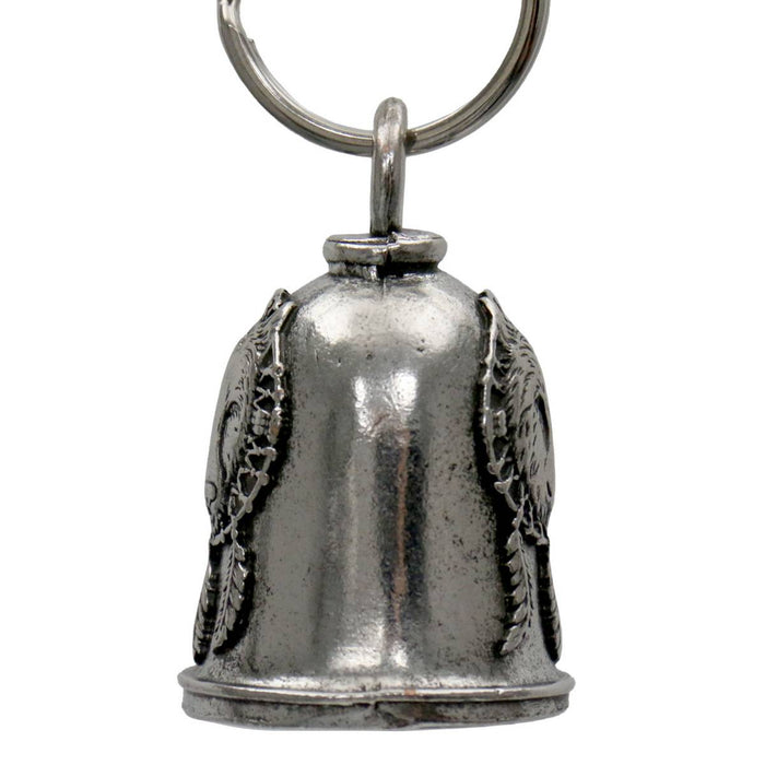 Milwaukee Leather MLB9154 Wolf Dream Motorcycle Good Luck Bell w/ Key Ring-Key Chain Accessory for Bikers