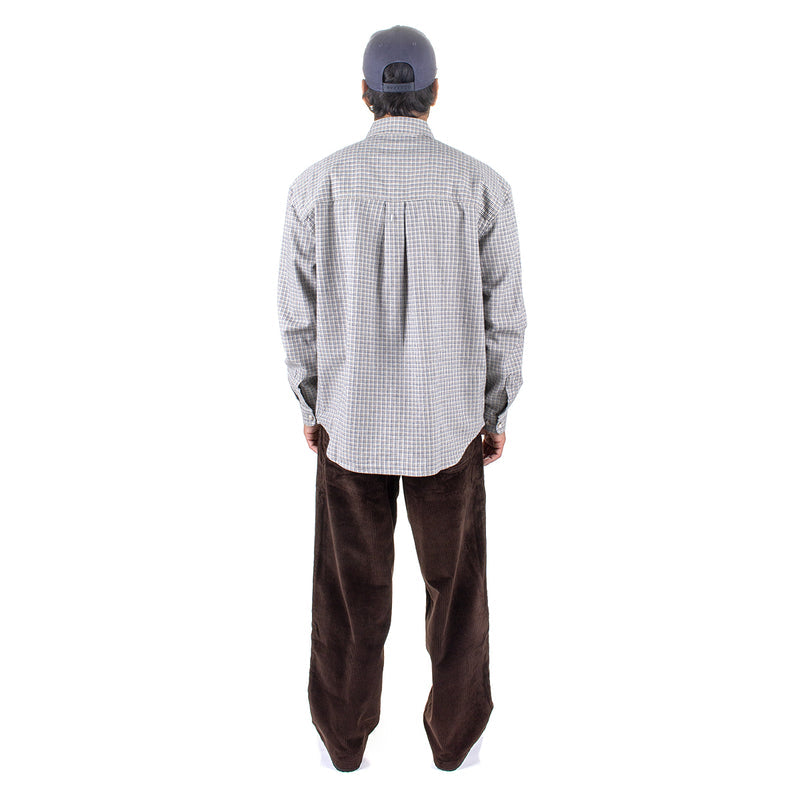Polar Skate Co. | Mitchell L/S Shirt
Color : Creme Check