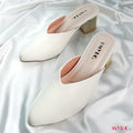 Mivi White Mules - MYRO