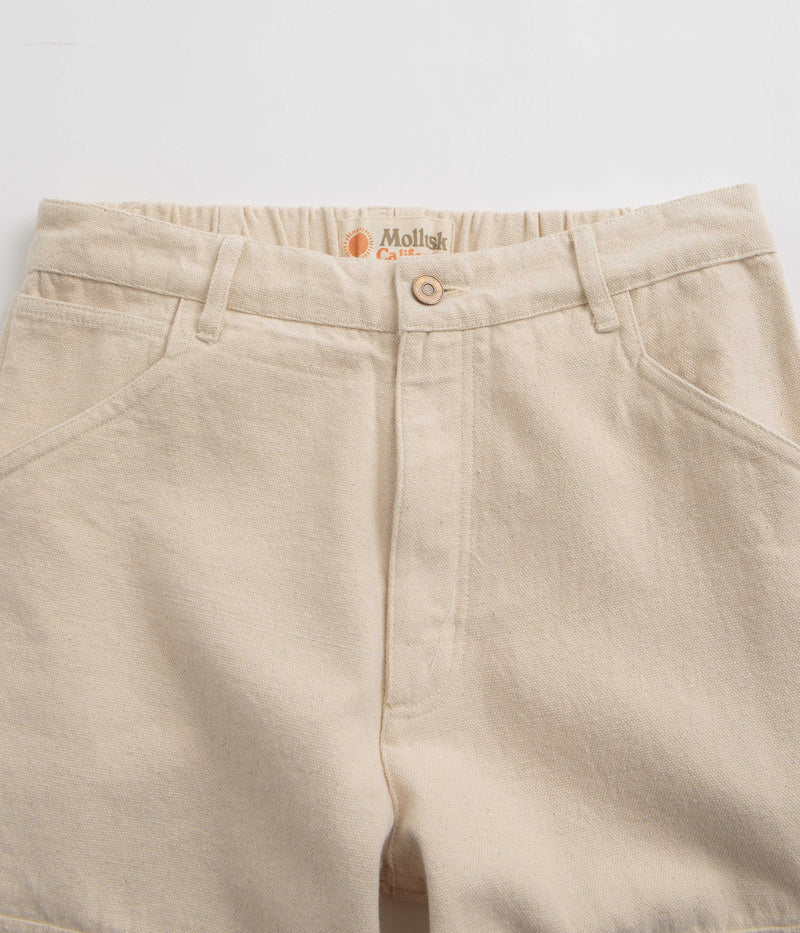 Mollusk Canvas Work Pants  in Natural
