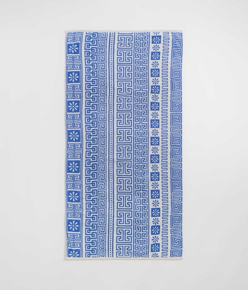 Mollusk Poseidon Towel in Blue and Natural