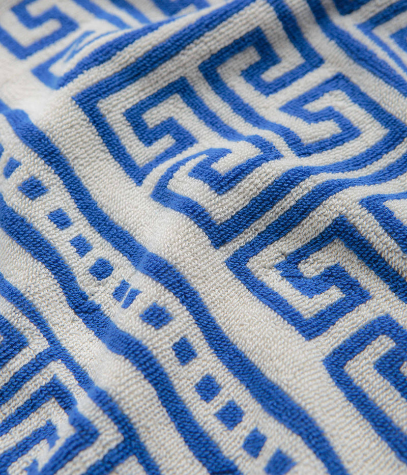 Mollusk Poseidon Towel in Blue and Natural