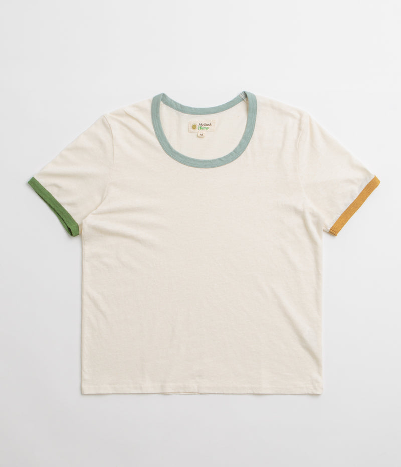 Mollusk Womens Ringer T-Shirt in Super Natural