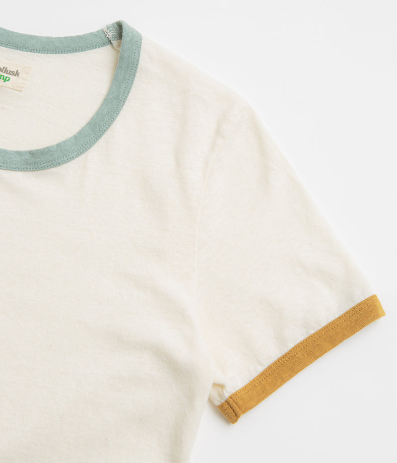 Mollusk Womens Ringer T-Shirt in Super Natural