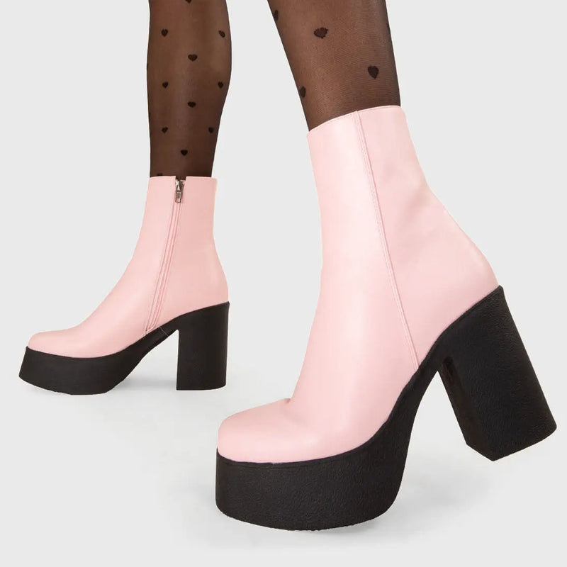 My Hero Platform Ankle Boots lamodawebsite
