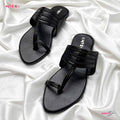 Myro Black Braided Chappal - MYRO