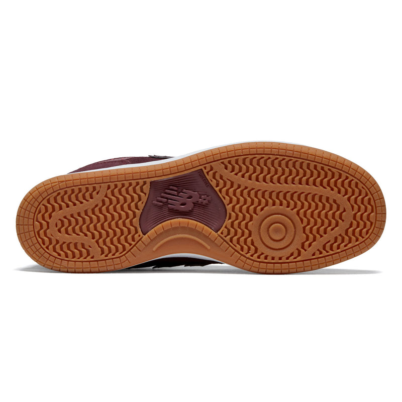 New Balance 480 Shoes - Monarch Burgundy/White
